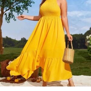Sunny Yellow High Low Dress